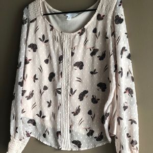Lauren Conrad long sleeve blouse